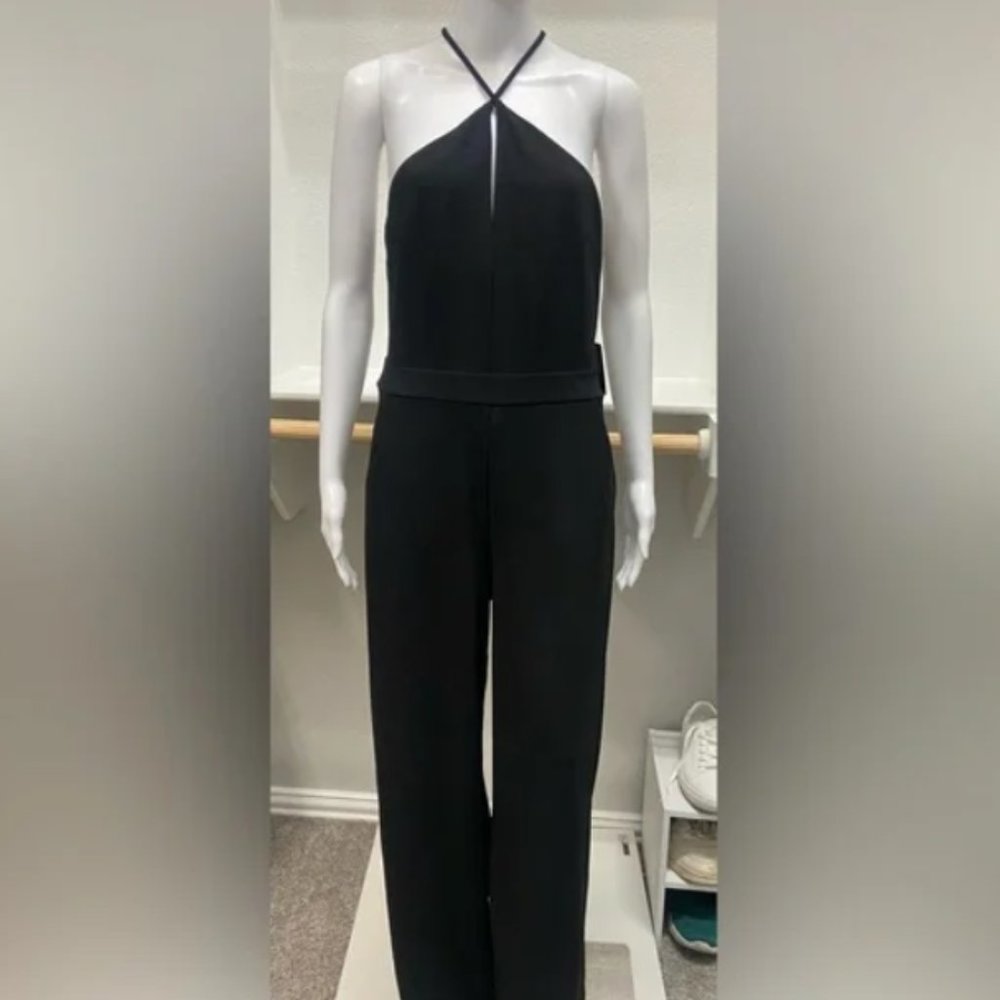 Express Jumpsuits | Wide Leg Black Jumpsuit With Keyhole XS